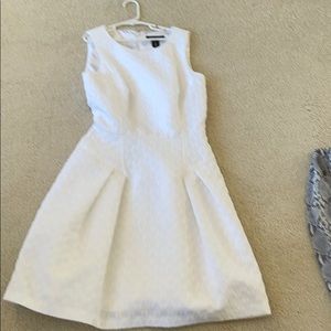 White house black market white sleeveless dress